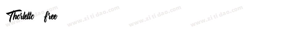 Thorletto (free)字体转换